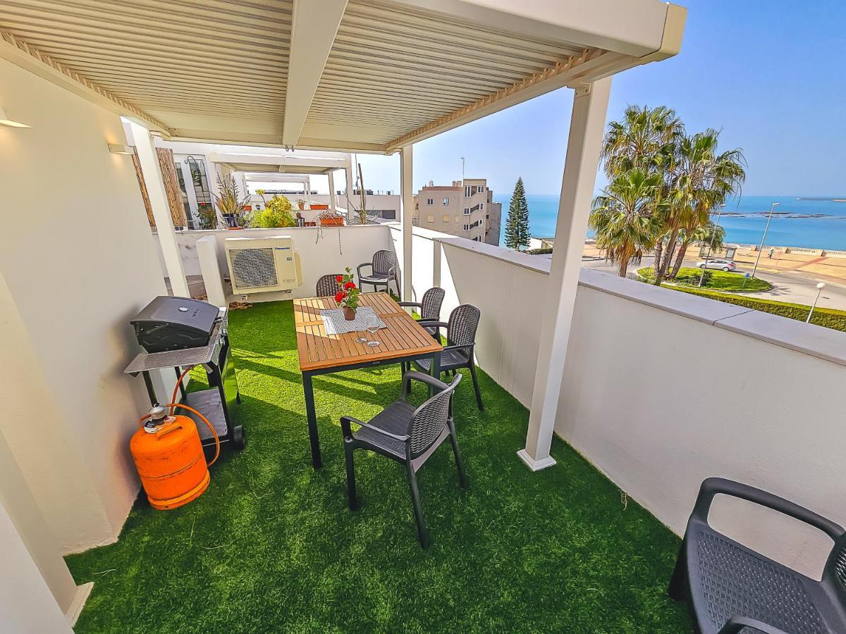 Oceanfront Duplex With A Rooftop Pool And Terrace El Puerto de Santa María Exterior foto